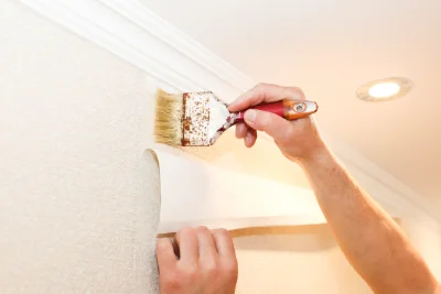 Pose de papier peint aux Bordes-Aumont — revêtements muraux et toiles de verre